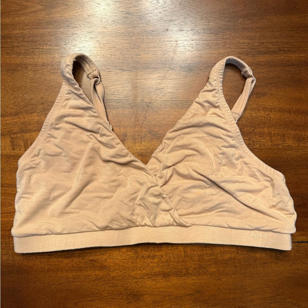 Kyte Baby Cross Front Bralette in Chai XL
